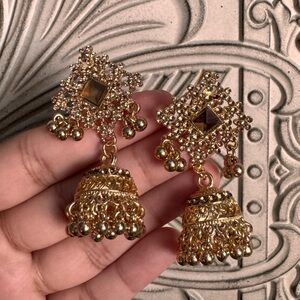 Elegant Gold Dangle Earrings
